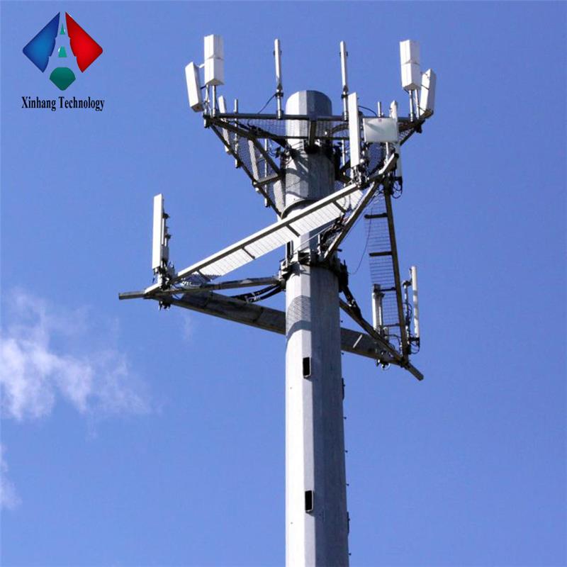 mast and communication antenna telecom aesthetic appearance gsm monopole steel tower