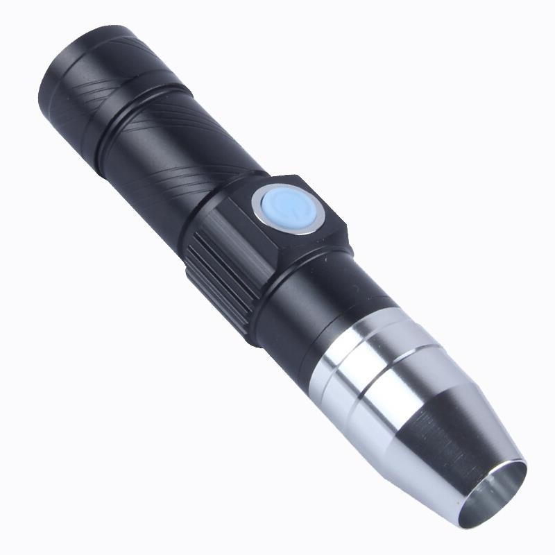 Portable Household Usb Rechargeable Blacklight Inspection 3-Watt 365NM UV Led Flashlight