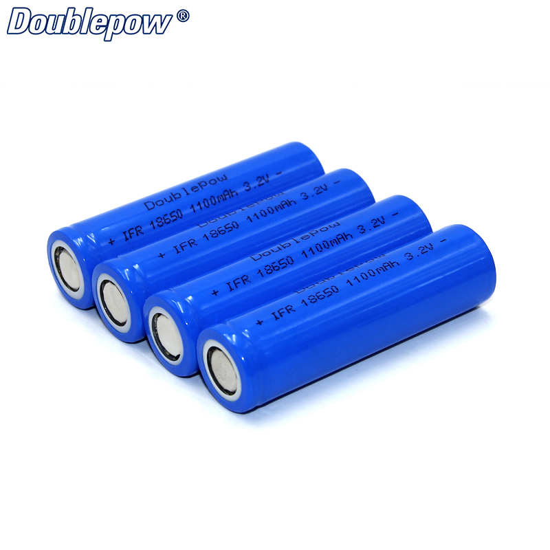 IFR18650 3.2V 1100mAh LiFePO4 Cylindrical Rechargeable lithium Cell Battery