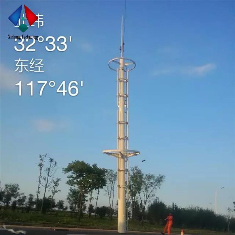 40m mast high quality galvanized 4g wifi steel communication pole with antenna factory price 30 meter tower monopole