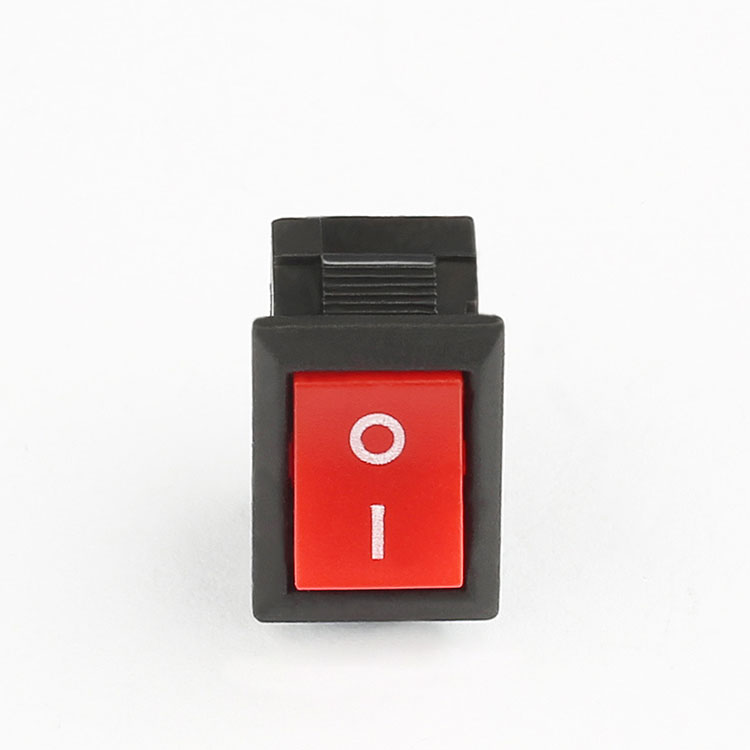 KCD10 red and black t120/55 momentary cqc rocker switch