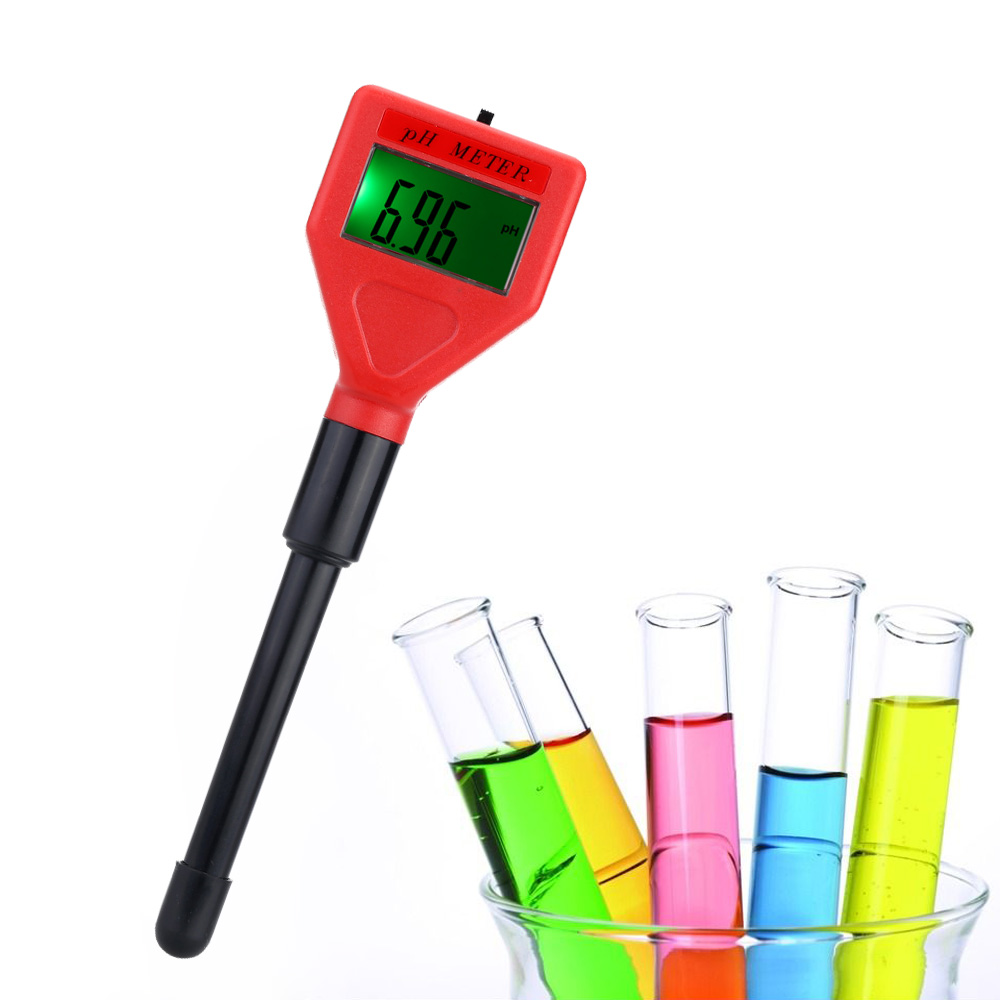 High Precision pH Meter Mini Pen Type Acidimeter with LCD Backlit Display Industry and Experiment Analyzer for Drinking Water