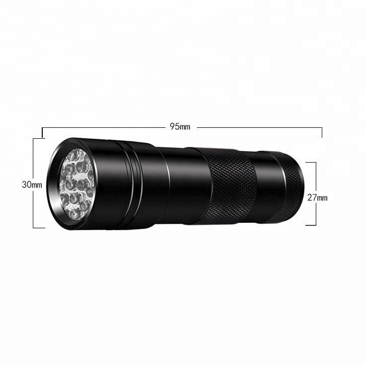 Discount Price 12Led UV Flashlight Black Light 365nm UV Flashlight