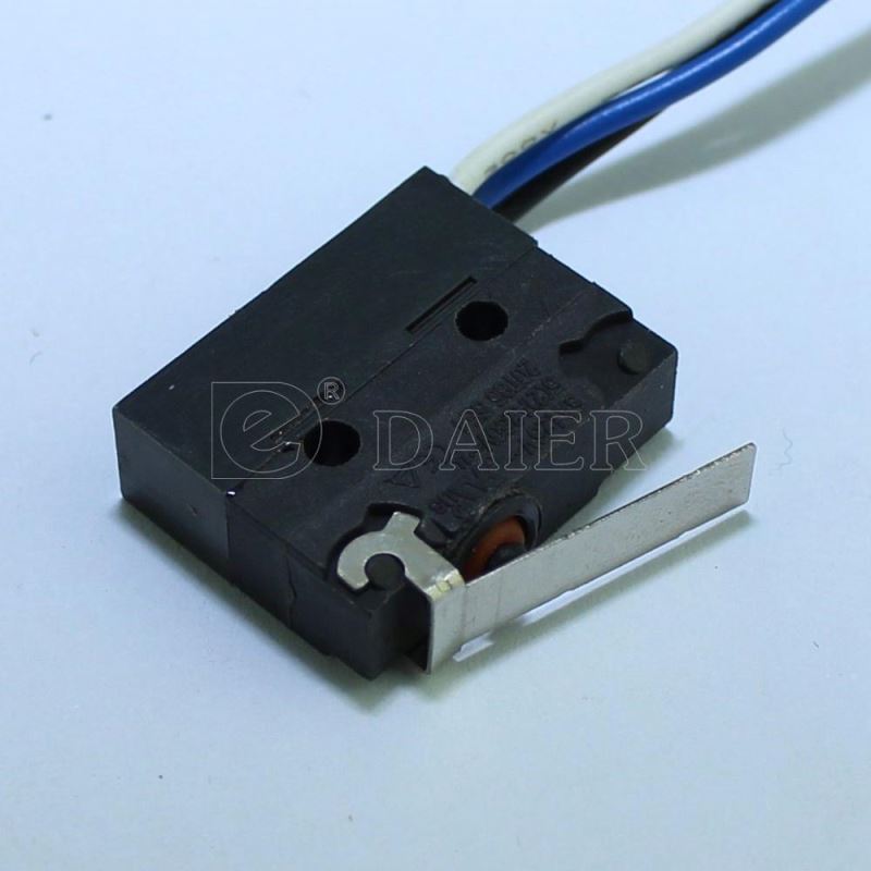 IP67 Black Wiring Waterproof Microswitch 5A 250VAC T85