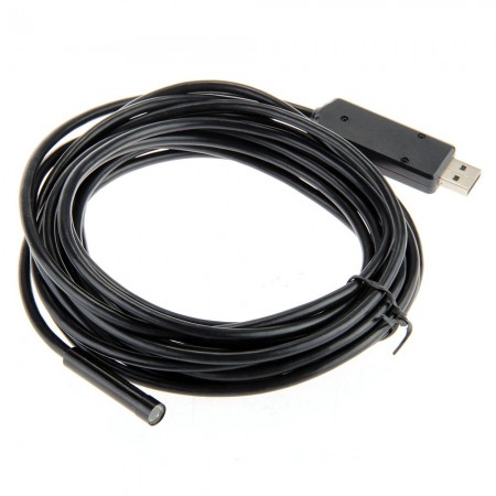 Pipe USB LED Borescope Endoscope Inspection Snake Video Camera Scope 7M