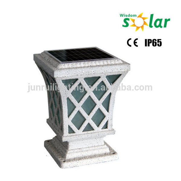 Top-rated 9V 4W solar panel powered modern pillar lamps, outdoor wall mounted gate lights