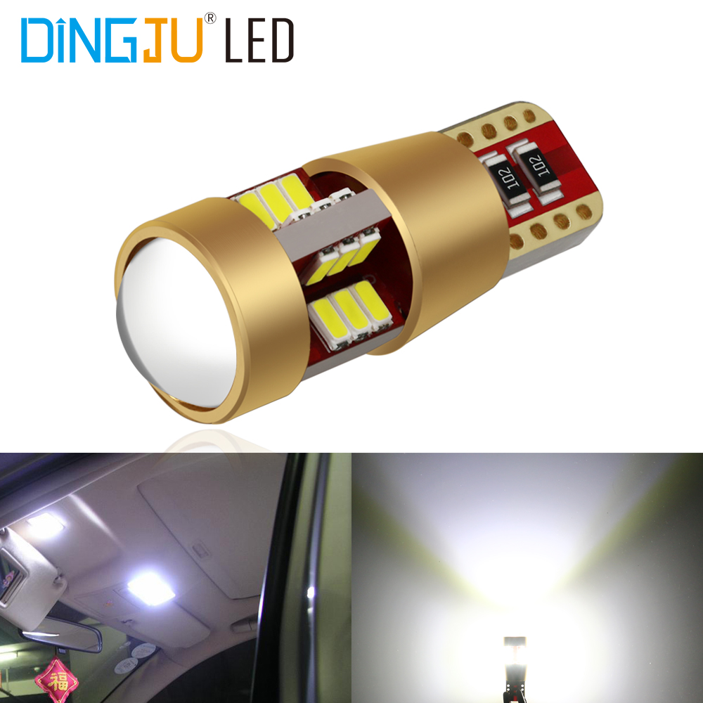 Low Price T10 Canbus 3014 27smd Led W5w 194 Auto Bulb 12v 2.8w Reading Light Instrument Indicator For Wholesale