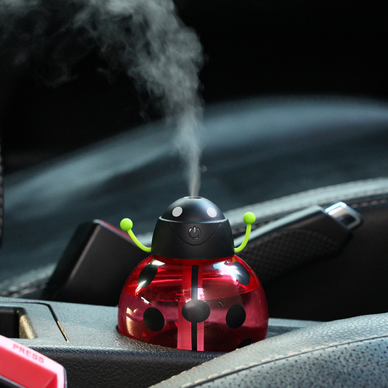 USB Cartoon  Vehicle Mini Aroam Humidifier with Night Light for lucky gift Ornaments