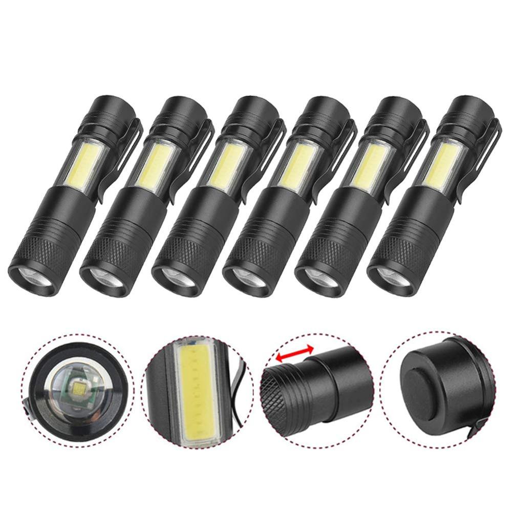 Wholesale xpe cob mini Portable torch flashlight Led Flashlight Keychain with Clip