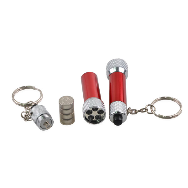 Aluminum Mini LED Key Ring with LED Key Chain