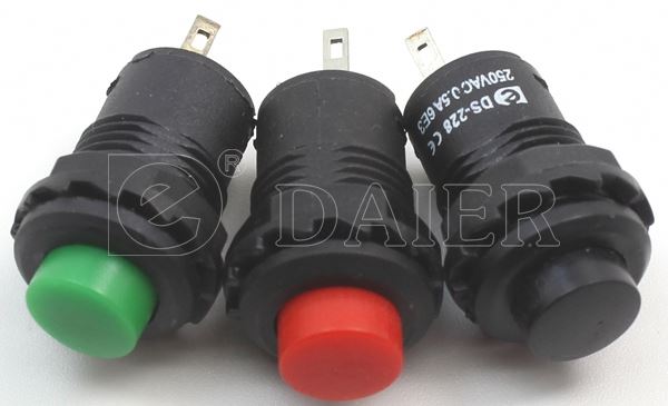 Plastic Wireless 2 Pin Push Button Switch