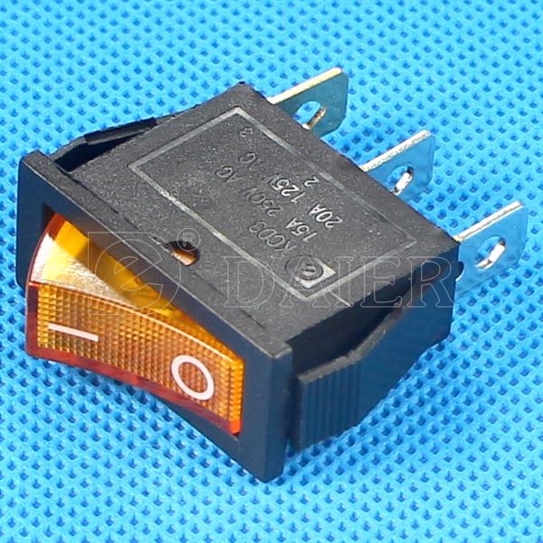 KCD3-101N 2 Position ON OFF Single Pole T125 55 Rocker Switch