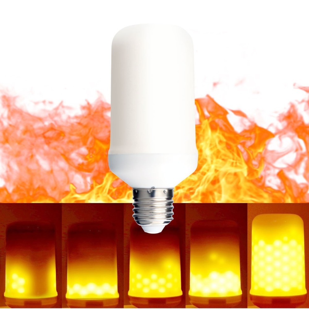 HIDLY factory hot sale E26  fire led silk flame Light for atmosphere decoration