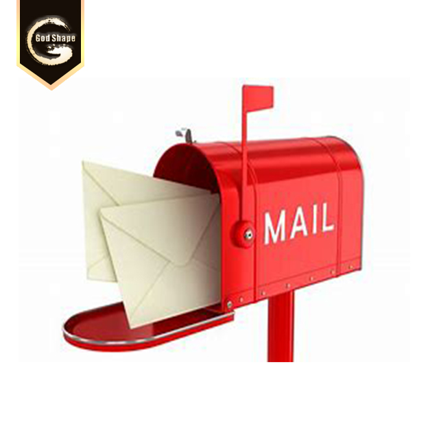 Garden Metal  Stainless Steel  Anti Theft Waterproof Free Standing Letterbox Paper Post Mailbox Lock