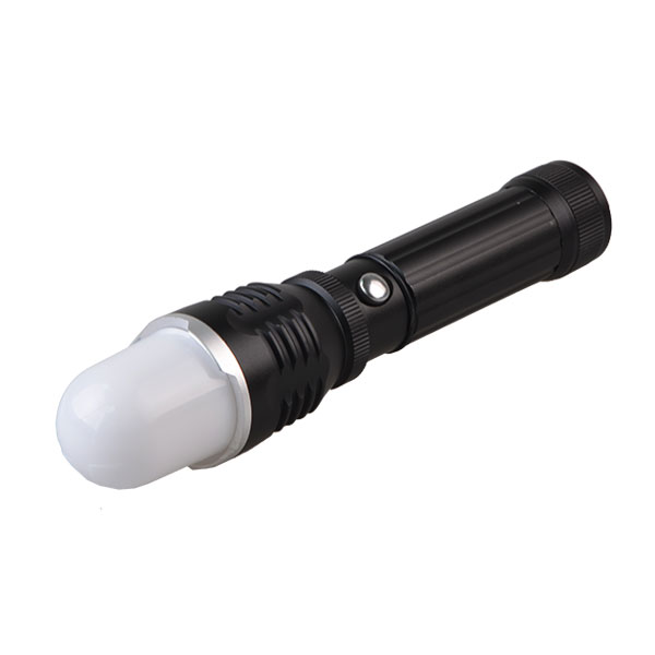 Rechargeable LED Flashlight 5W Powerful Zoomable Aluminum Flashlight