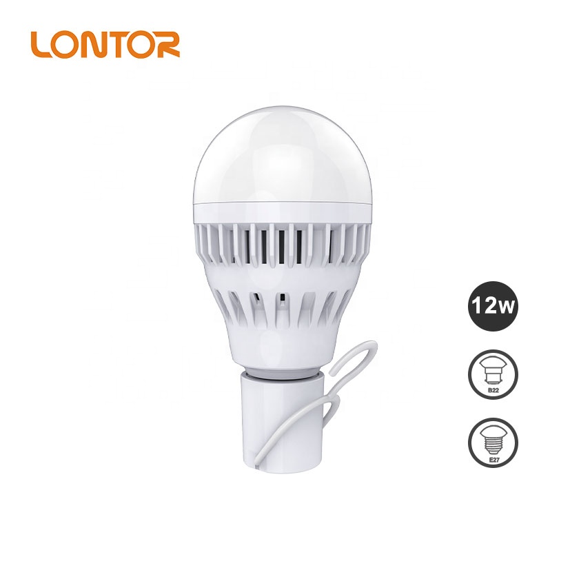 2018 LONTOR Rechargeable energy-saving LED Emergency Bulb EB033-12