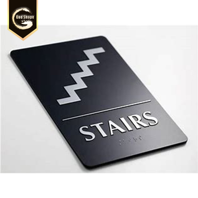 Hot Selling Factory ADA BrailleSign Door Plate Stainless Steel Metal Restroom Toilet Sign Door Office Sign