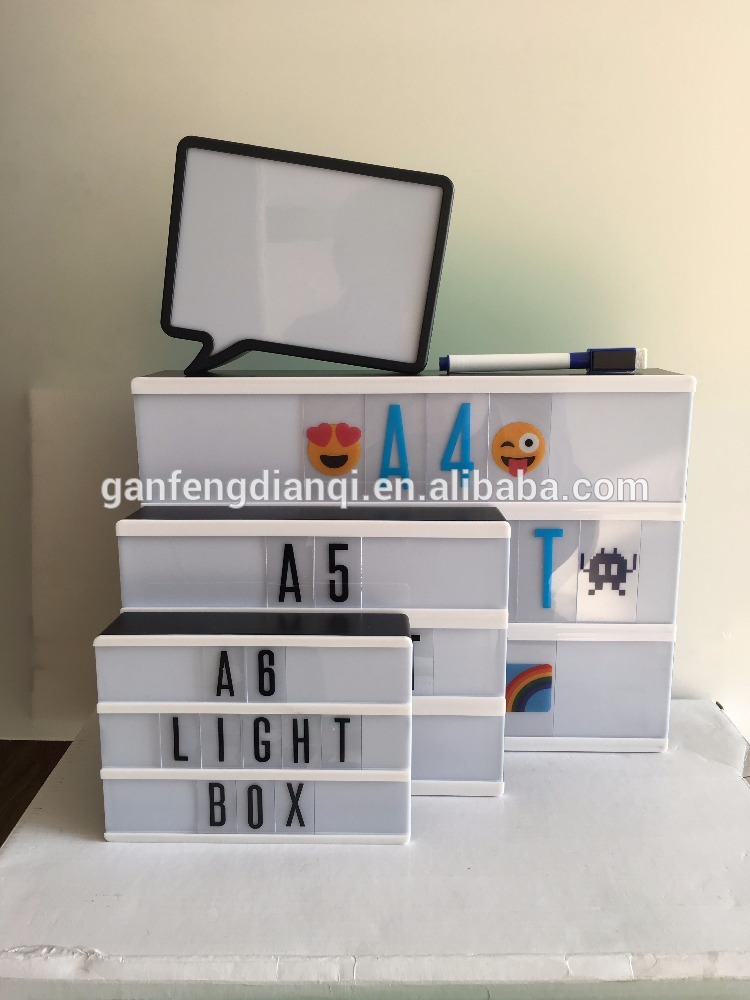 A4 A5 A6 color changing light box rechargeable light box cinema light box