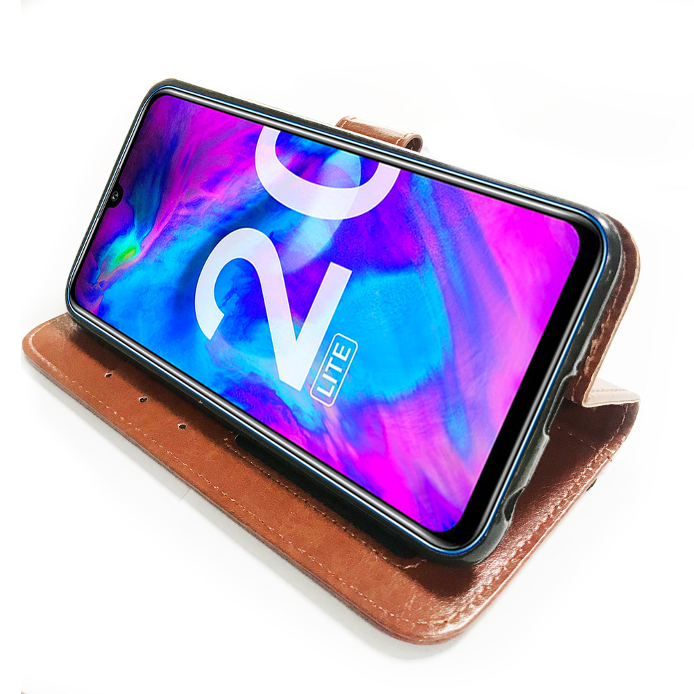 High Quality PU Leather Magnetic Flip Case for Huawei honor 20 Lite with stands Wallet Book Cell phone Case