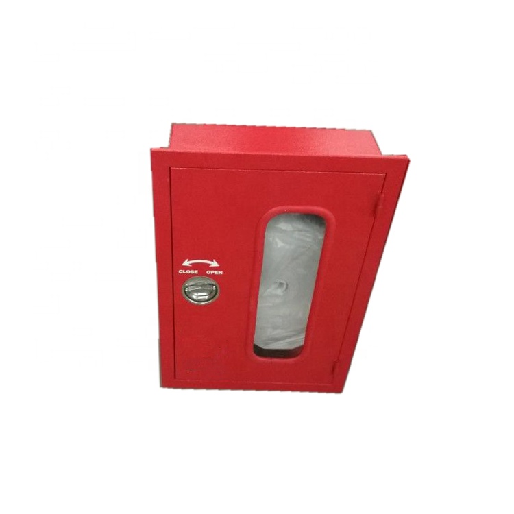 1.5x30m recessed type thin fire hose cabinet with spray nozzle and fire hydrant