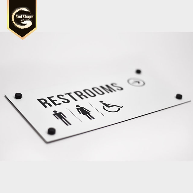 Aluminum profile office door name sign plate office sign room sign name plate