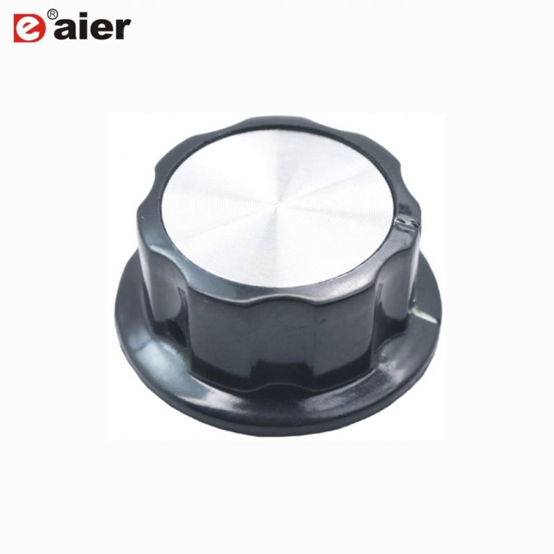 Black Fluted Small Boss Style Knob