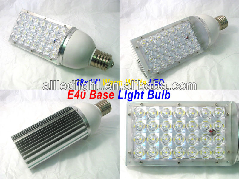 28W Bridgelux E40 led corn bulb 180degree E40 led street light