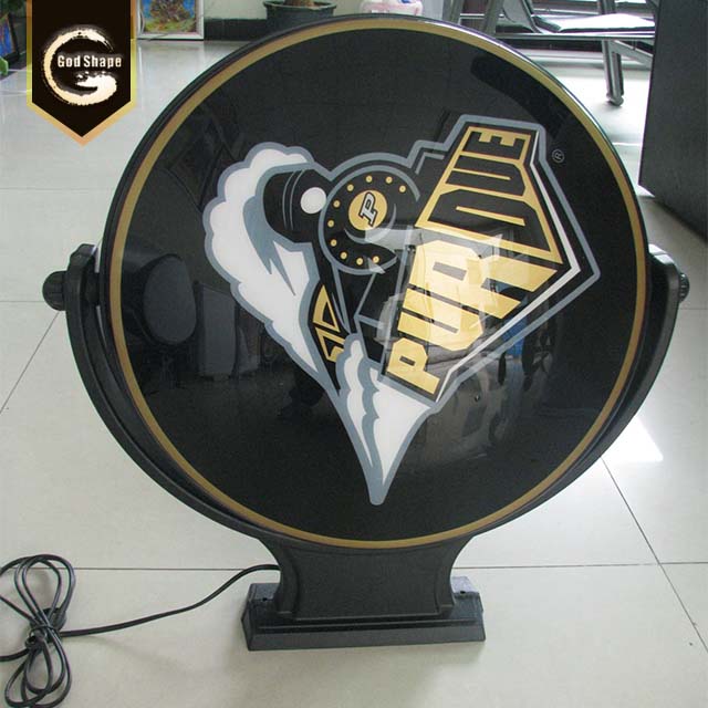 Good price advertising round led light box shop acrylic box led logo sign lightbox