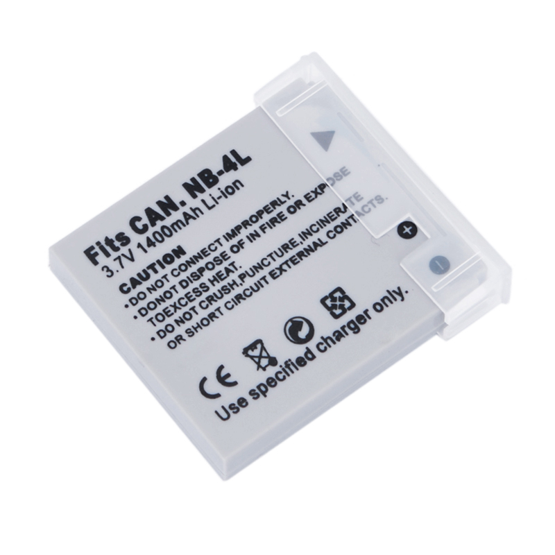 2pcs/lot New Digital Camera Battery 1400mah 3.7 V NB-4L NB4L for Canon Digital IXUS 100 110 30 IS IXY 10 SD300