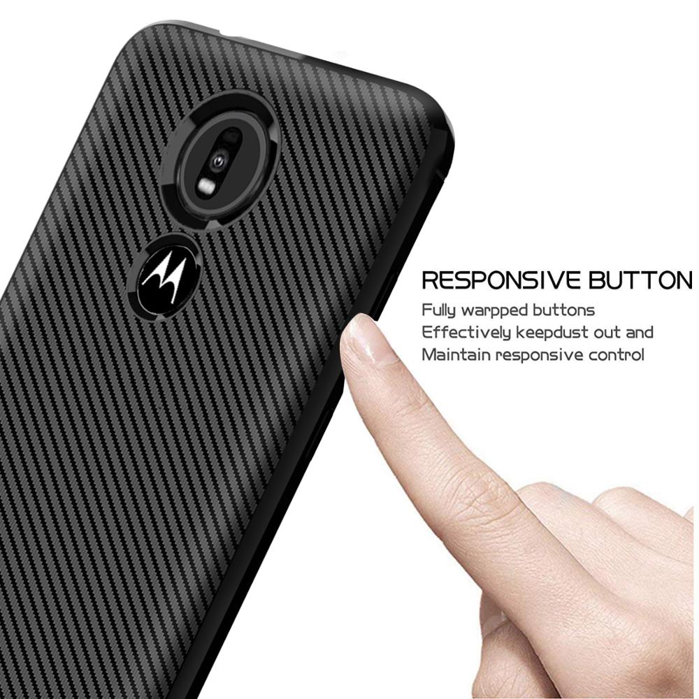 2019 New arrival Silicone carbon fiber phone case for Motorola moto Z4 Play back cover