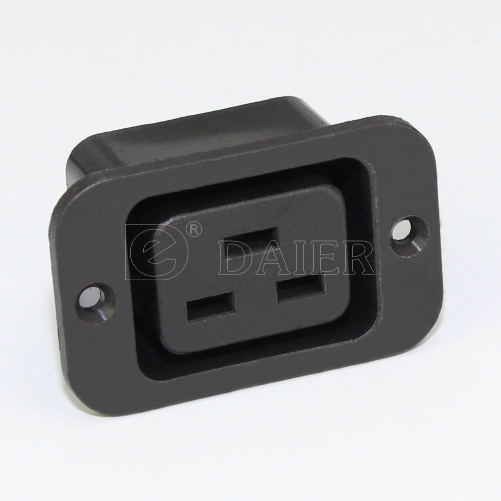 15A 250VAC 3 Terminal Screw Type IEC320 Series C20 Female Connector Socket