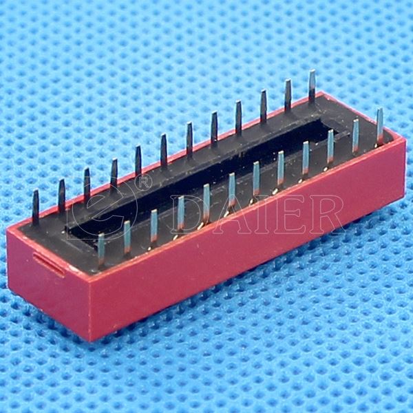 Mini 1~12 Position Slide Type 4 Way Dip Switch