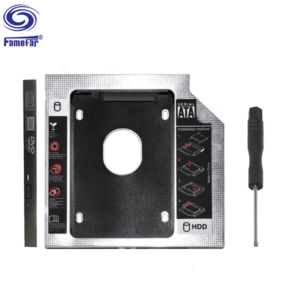 2nd HDD Caddy 12.7mm Universal SATA To 2.5 SSD Case