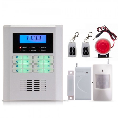 Zoneway Dual Network Alarm System Quad-Band GSM SMS Wireless Home Burglar Security Kit