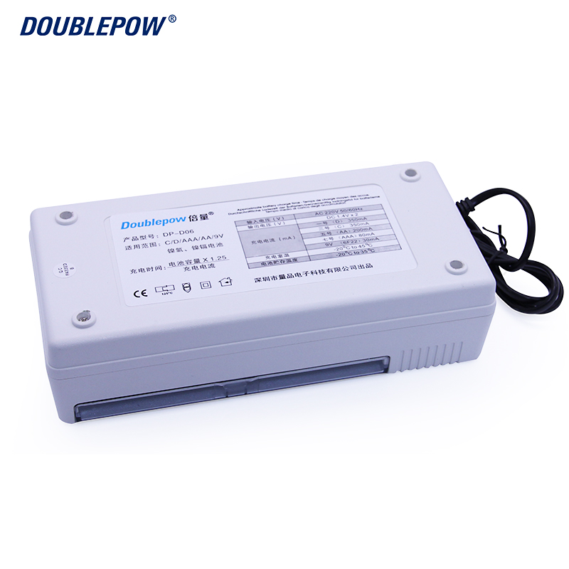 4 Slots Smart Battery Charger for 1.2V AA/AAA/C/D 9V Ni-MH/Ni-CD Rechargeable Battery