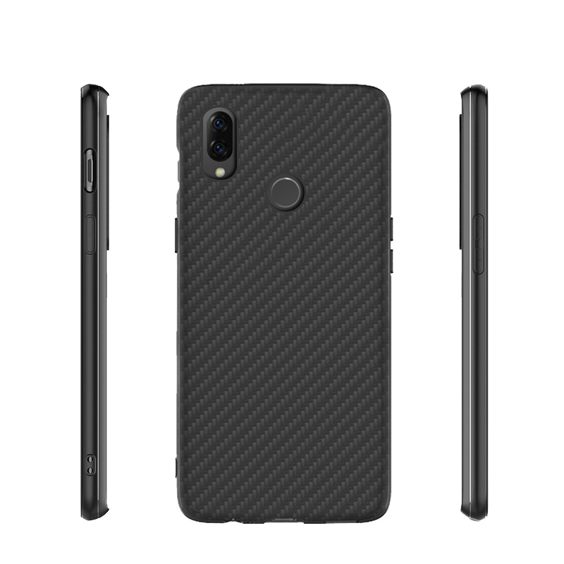 Premium Carbon Fiber  Case Full Sides Protective Shell Back shockproof Cover Design For Redmi Note 7