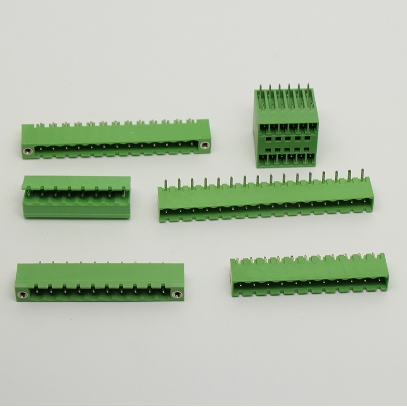 plastic pluggable  pcb screw terminal block male and female terminal block