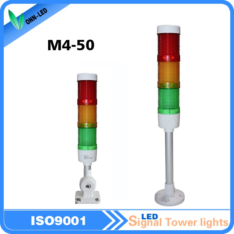 m4-50 signal lights for sale led tower light with buzzer 24v dc for warning light