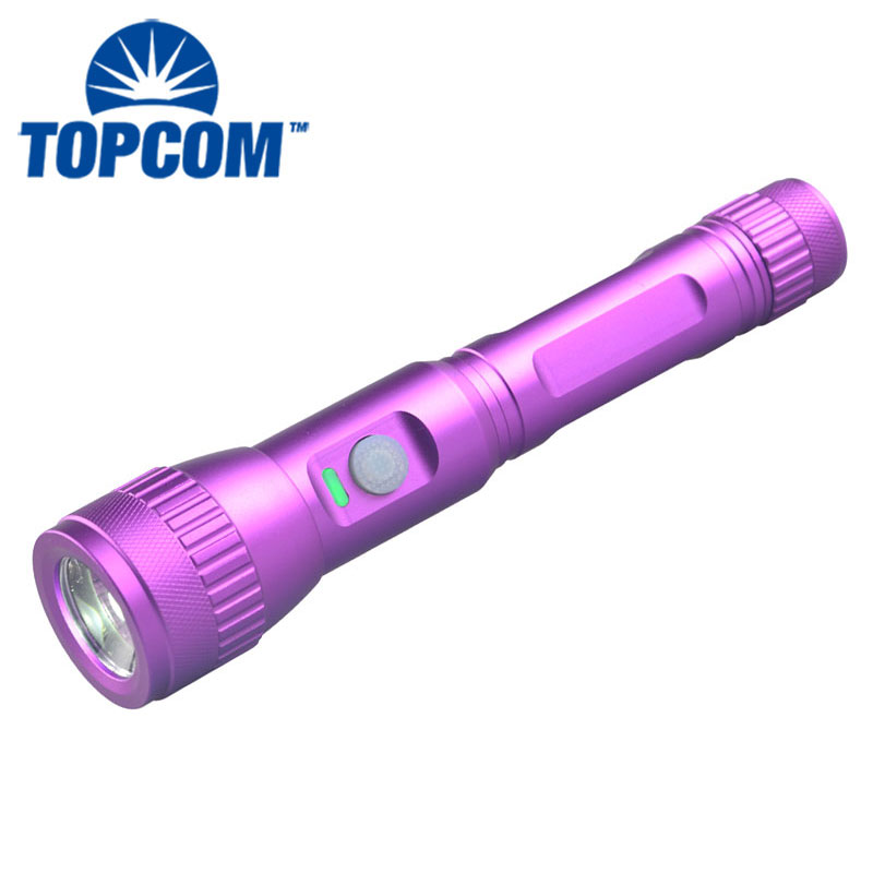 XPG LED Rechargeable Torch Zoom Adjustable Focus USB Flash Light With Safty Hammer