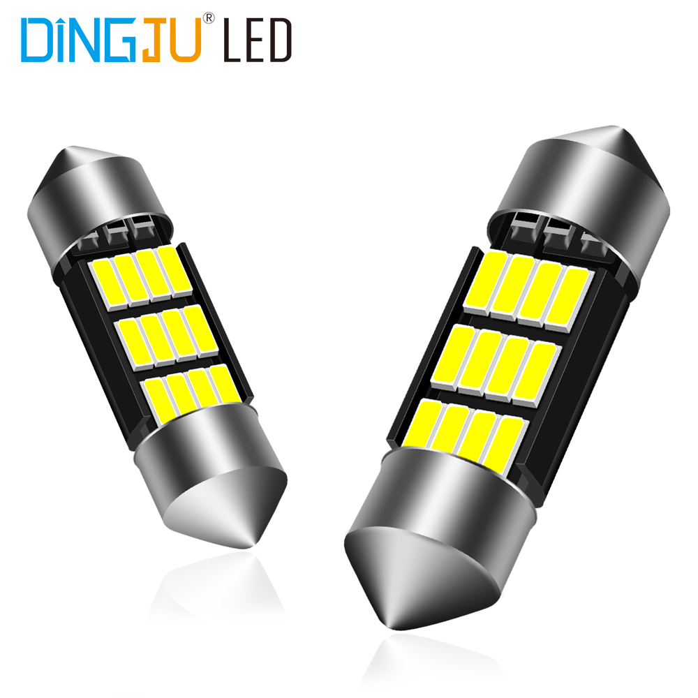 Low Price 12v Festoon C5w 16smd 4014 Canbus Bulb 51LM 6000-6500k Lighting Led Lights Licence Plate Lamp Of