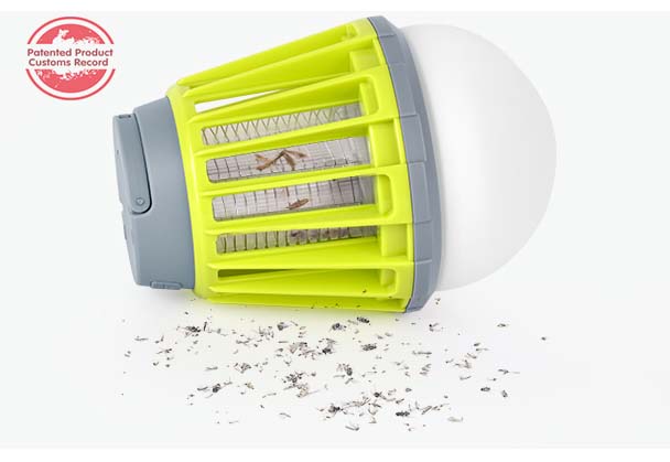 2017 New Design Rainproof USB Rechargeable Mosquito Killer Electric Zapper LED Bulb Lantern