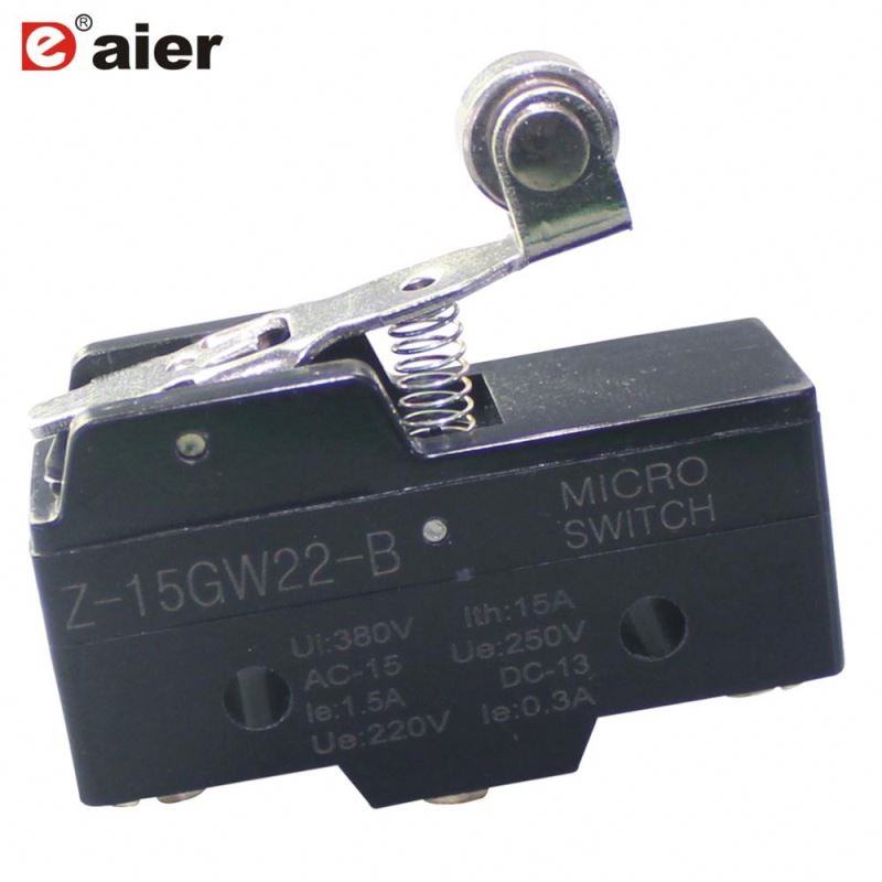 15A 250VAC Single Pole Elevator Limit Switch With Roller Lever