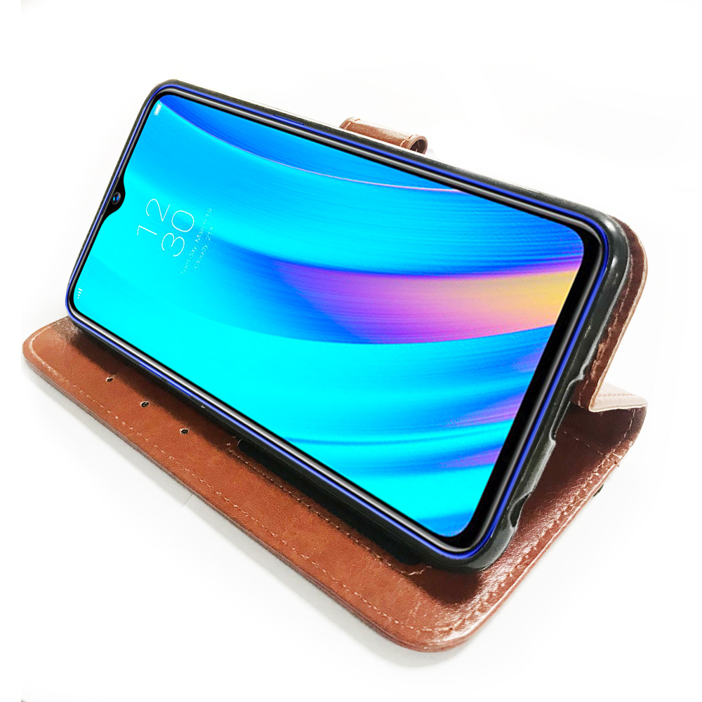 hot sell wallet leather case For OPPO Realme 3 Pro stand leather flip cover