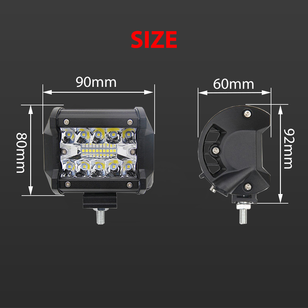 high quality waterproof 4 inch 30w power car offroad led work light