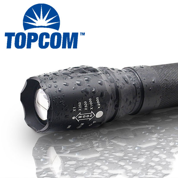 10W 1000LM USB Rechargeable High power Flashlight for hunting and outdoor activities