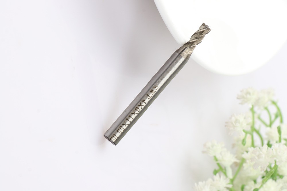 New 1pcs 4*6mm HSS CNC Straight Shank 4 Flutes End Mill Milling Cutter Metal Drill Bits Cutting Tool