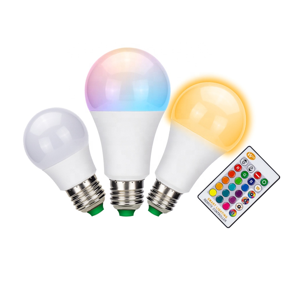 Disco Style Lighting Dimmable RGB LED Light Bulb 3W 5W 10W Color Changing Magic Lamp Remote