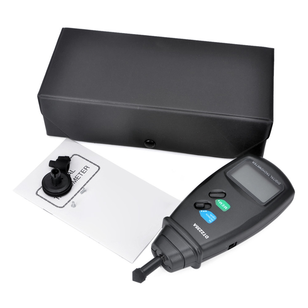 DT2235A High Precision Contact Digital Tachometer LCD Display Auto Range RPM Meter Tester