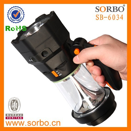 Emergency Lantern with SOS Siren & Radio FM/AM Bands,Rechargeable Battery Inside