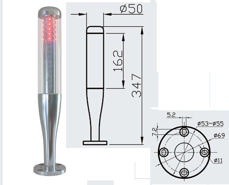 ONN-M4S Industrial Led Signal Tower Light Machine Warning Light